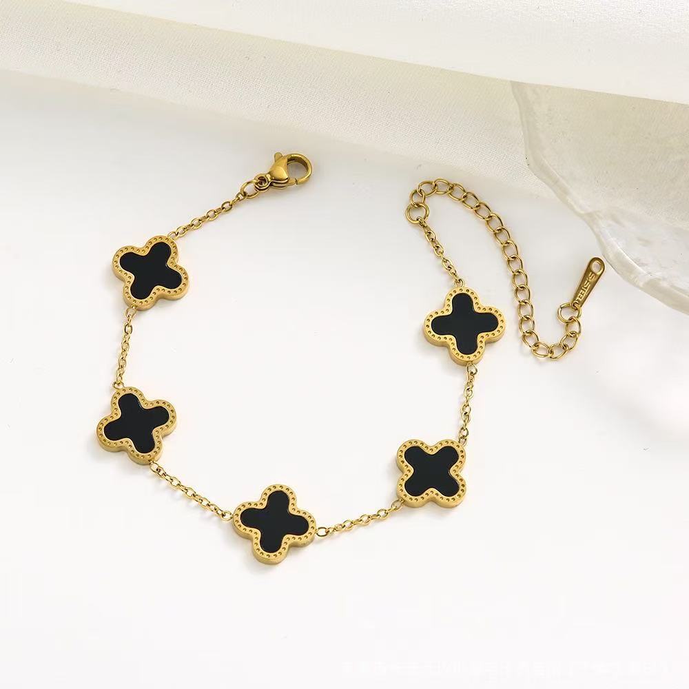 QXT-134 Clover Bracelet – Stainless Steel | Elegant & Durable Accessory - Image 4