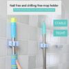 1 Pc Mop And Broom Self Adhesive Holder Wall Mount Magic Hanger Organizer Cleaning Tools Storage Mop Rack (random Color) - Image 2