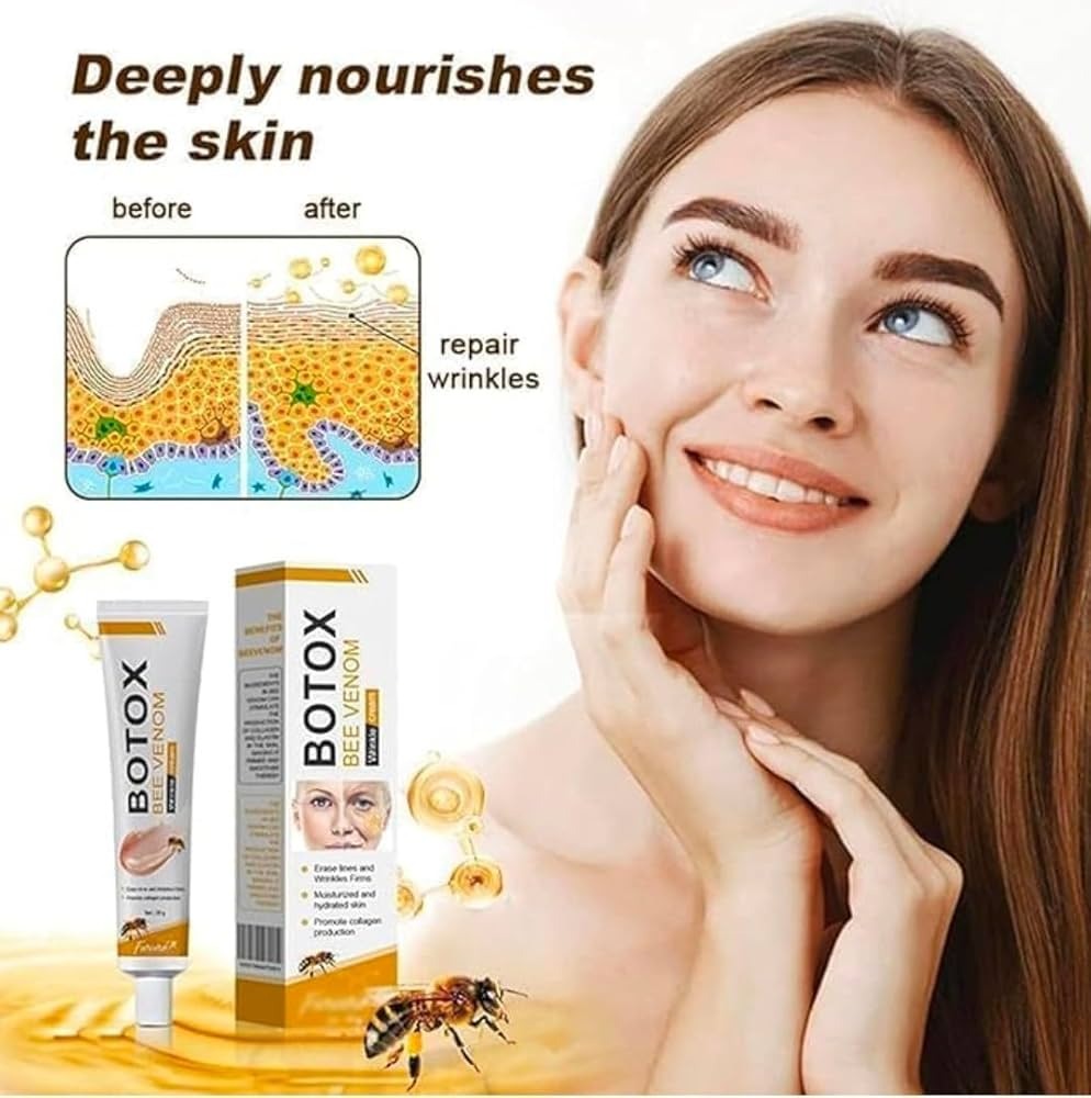 Botox Bee Venom Wrinkle Cream | Anti?Aging Moisturizer | Collagen Boost | Reduce Wrinkles & Fine Lines 30gm