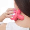 Portable Mini Mimo Massager Cell Operated Handheld Body Massager Without Cell ABS Material - Random Color - Image 3