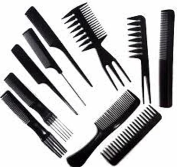 (10 Pcs) Multipurpose Salon Hair Styling Hairdressing hairdresser Barber Combs Professional Comb Kit - Image 2