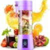 Portable Mini 6 blade Juicer blender | Outdoor Juicing Cup (380ml) - Rechargeable (random Color) - Image 3
