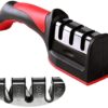 3-in-1 Knife Sharpener With Fruit And Meat Knife Peeler.3-Stage Diamond Coated Knife Sharpener