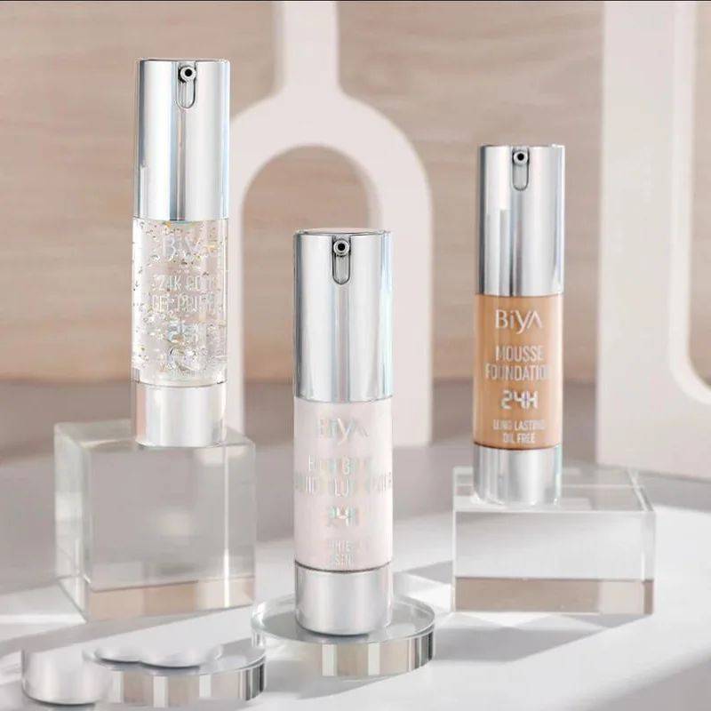 3in1 BIYA 24k Gold Gel Primer Foundation Highlighter Set | Best Quality Foundation Highlighter - Image 2