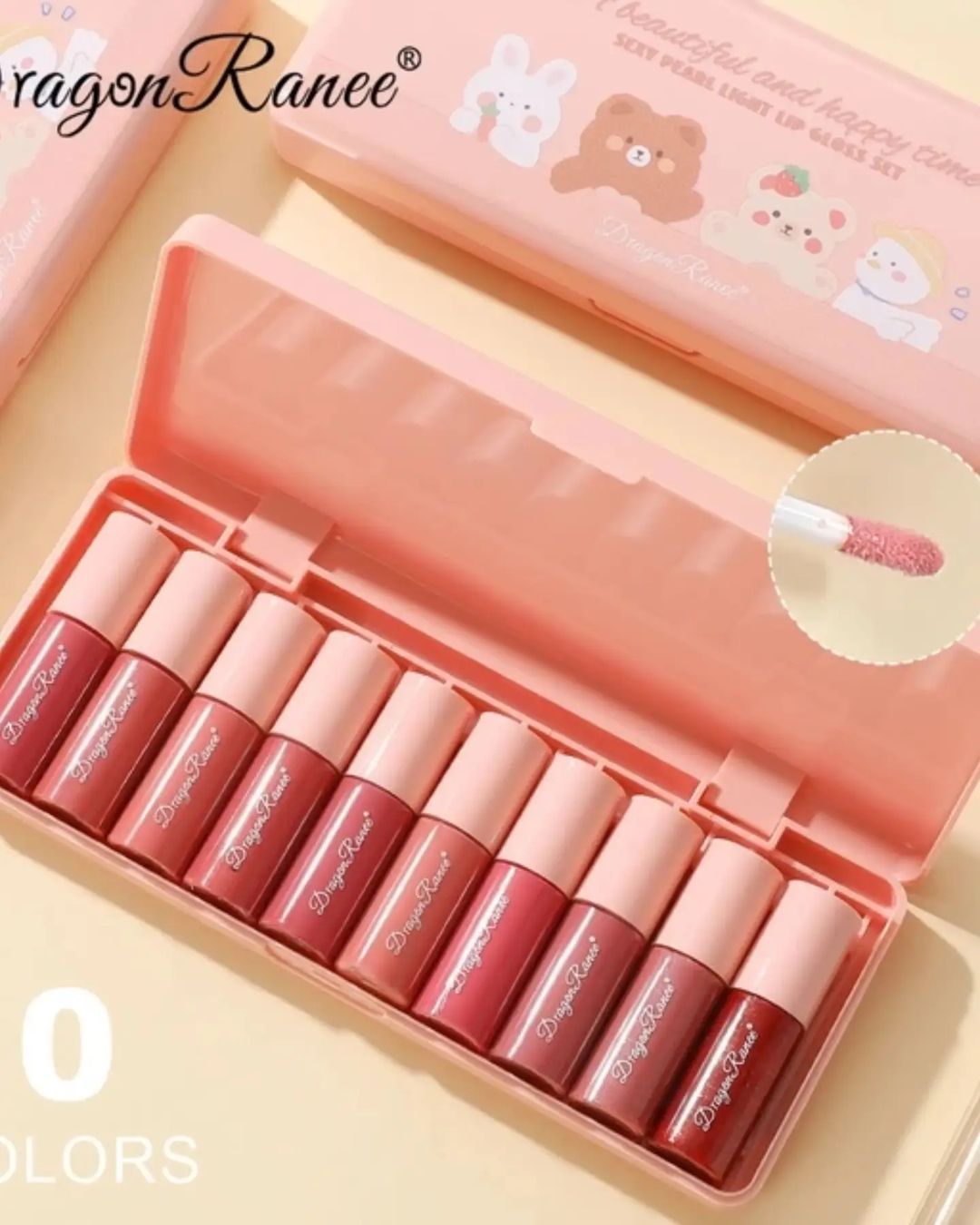 10Pcs A Beautiful And Happy Time Sexy Pearl Light Lip Gloss Set mini Lip Gloss Set - Image 2