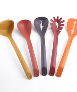 5 In 1 Spoon Set Durable Quality Stylish Design Easy To Use Perfect Choice For Kitchen (Plastic)