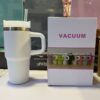 Mini Insulated Tumbler with Handle – Stainless Steel Travel Mug with Straw Lid (Hot & Cold) (480ml) - Image 4