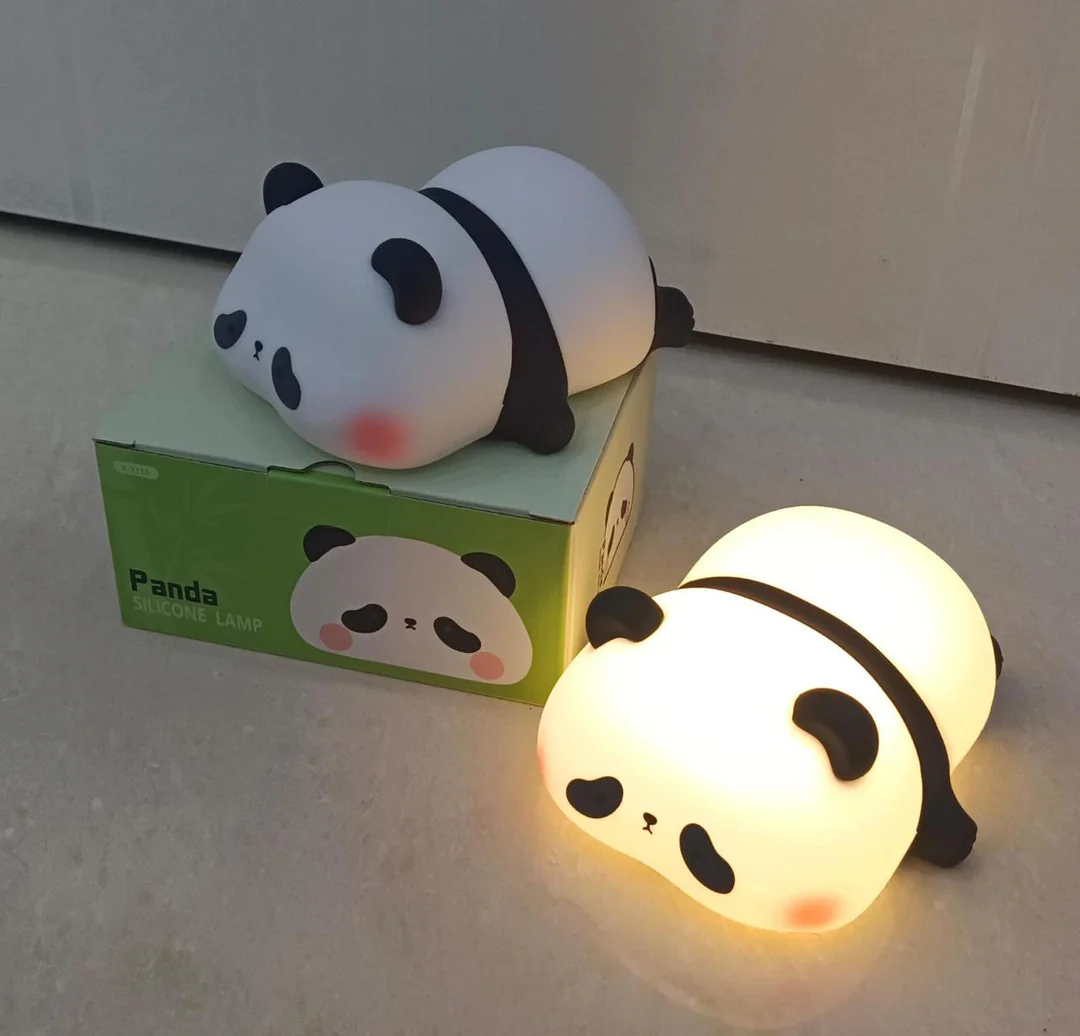 Rechargeable Panda Lamp | Cute Panda Night Light | Soft Silicon Lamp For Room Decoration | Panda Lamp - Image 3