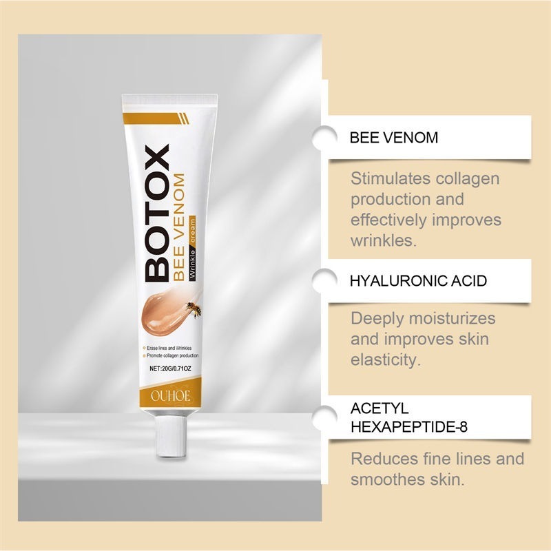 Botox Bee Venom Whitening & Moisturizing Cream – Anti-Aging, Brightening & Skin Firming Facial Care (50g) - Image 4