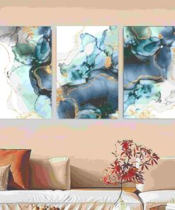 Set Of 3 lower Sticky Canvas Phototiles Frame For Wall