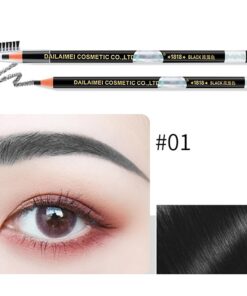 12 Pcs Waterproof Sweat-proof Eyebrow Pencil Non Smudge Long Lasting (Random Color)
