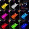 1set Car Rgb 48led Strip 5050smd 12w Decorative Auto Atmosphere Pathway Interior Ambient( Bluetooth Light)