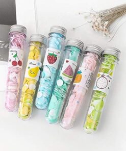 100 PCS Disposable Flower Paper Soap with Portable Tube – Multi-Color Travel Sheets for Hand Washing & Outdoor Use- Random Color