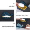 Whale Fish Shaped Soap Holder for Bathroom | Wall Mounted Soap Bar