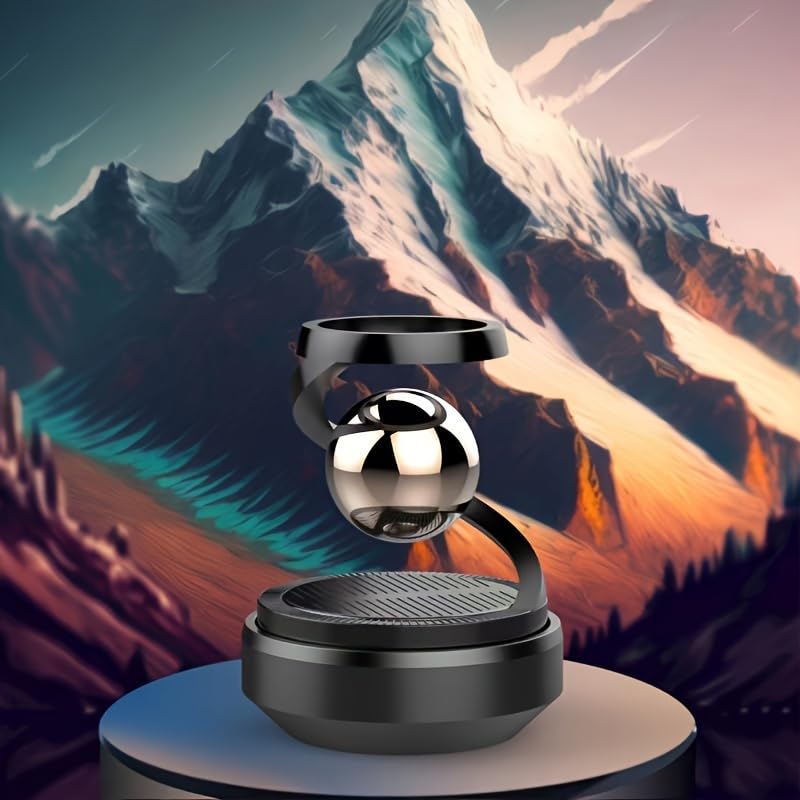 Star Solar Powered Levitating Ball Air Freshener for Car Dashboard, Aesthetic Car Decor | Best Quality ( Random Color ) - Image 4