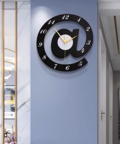 The Sign (@)3D Wooden wall clock for Living Room