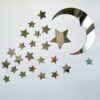 15 stars and 1 moon Silver Acrylic Wall Stickers / Stickers Decals for Kids Girls Bedroom Bathroom Playroom - Image 2