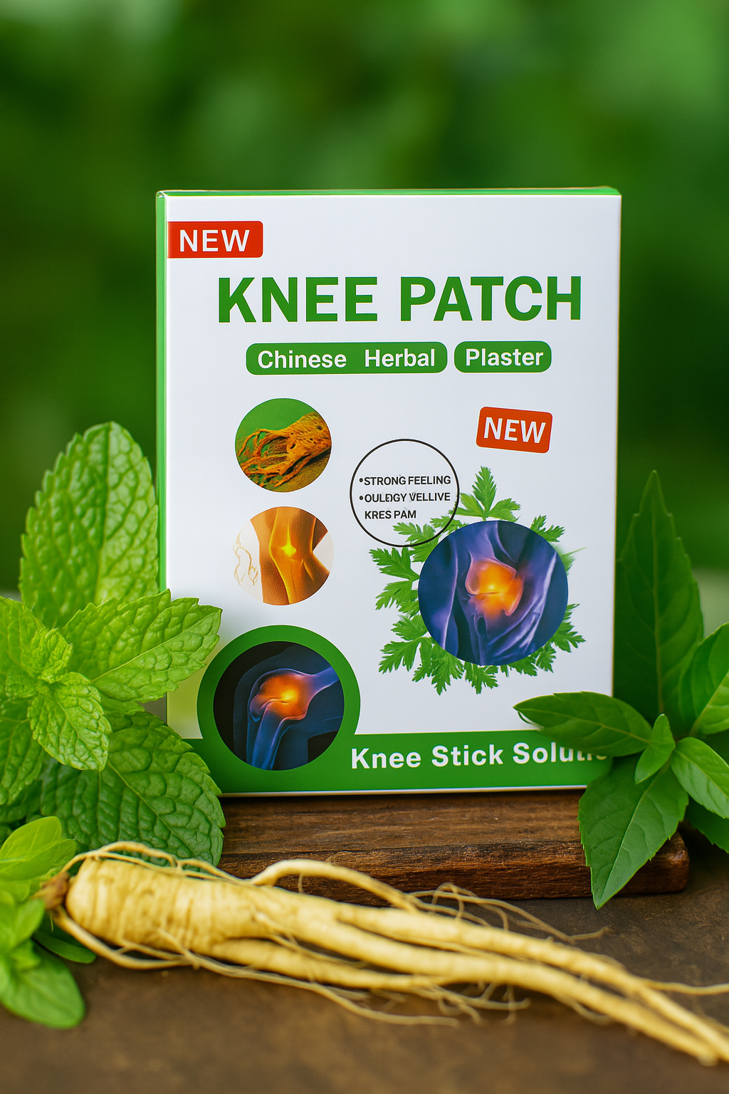 Herbal Knee Pain Relief Patch – Heat Therapy for Joint & Muscle Comfort