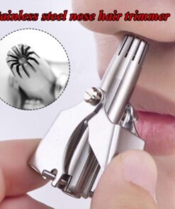 Mini Portable Stainless Steel Nose Hair Trimmer Manual Grooming Tool Safe And Durable For Easy And Comfortable Use