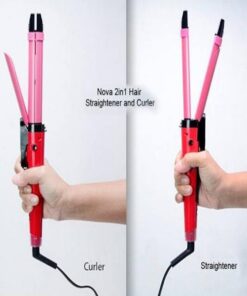 2 in 1 Nova Hair Straightener and Curler Hair Straightener + Curler Versatile Styling Tool for Straightening and Curling Hair