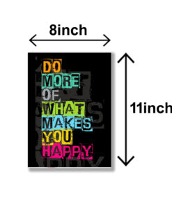 set of 4 Motivational sticky canvas frames for wall decore / sticky phototiles for office and home workplace