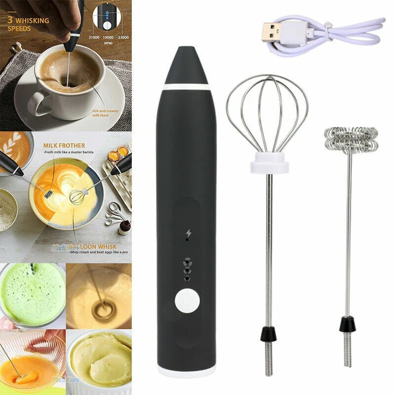 2 in 1 Coffee Beater Rechargeable Smooth Mixing Easy Use Compact Design Comfortable Handling - Image 4