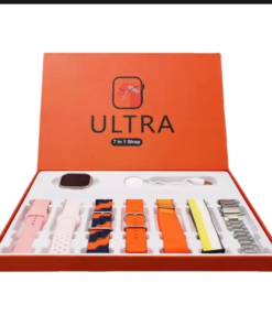 Ultra Smart Watch Bundle with 7-in-1 Interchangeable Straps