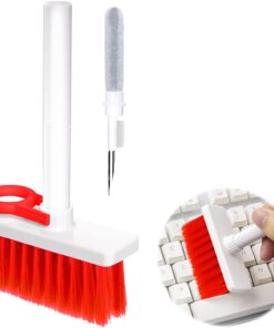 Soft Brush 5 in 1 Multi-Function Cleaning Tools Kit for Keyboard Earphone Cleaner Soft High-Density Brush Set (Random Color)