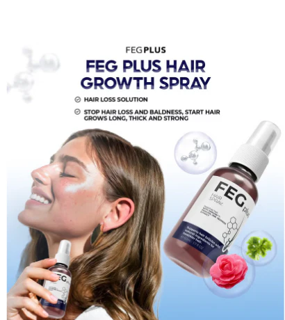 FEG PLUS Hair & Beard Regrowth Spray 50ml – Anti Hair Loss Formula with Minoxidil, Redensyl & Natural Extracts - Image 3