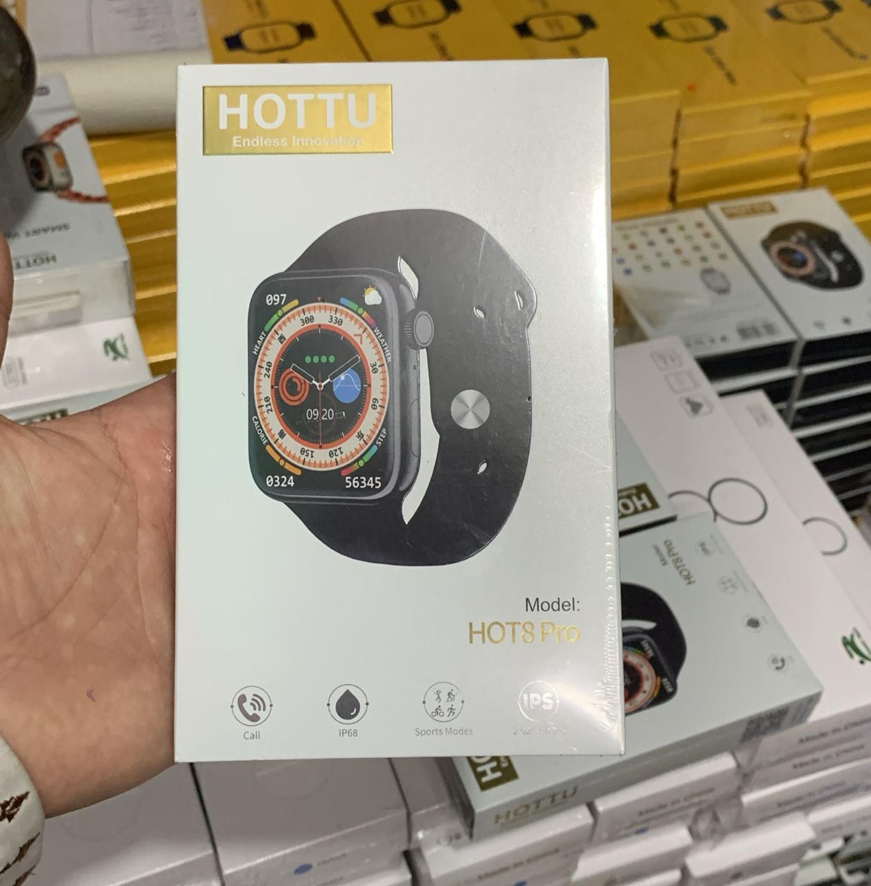 HOTTU Smart Watch Hot 8 Pro | 2.02" HD IPS LED Display | Water Resistant | Heart Rate & Music Control | Android Compatible - Image 4