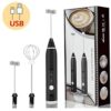 2 in 1 Coffee Beater Rechargeable Smooth Mixing Easy Use Compact Design Comfortable Handling