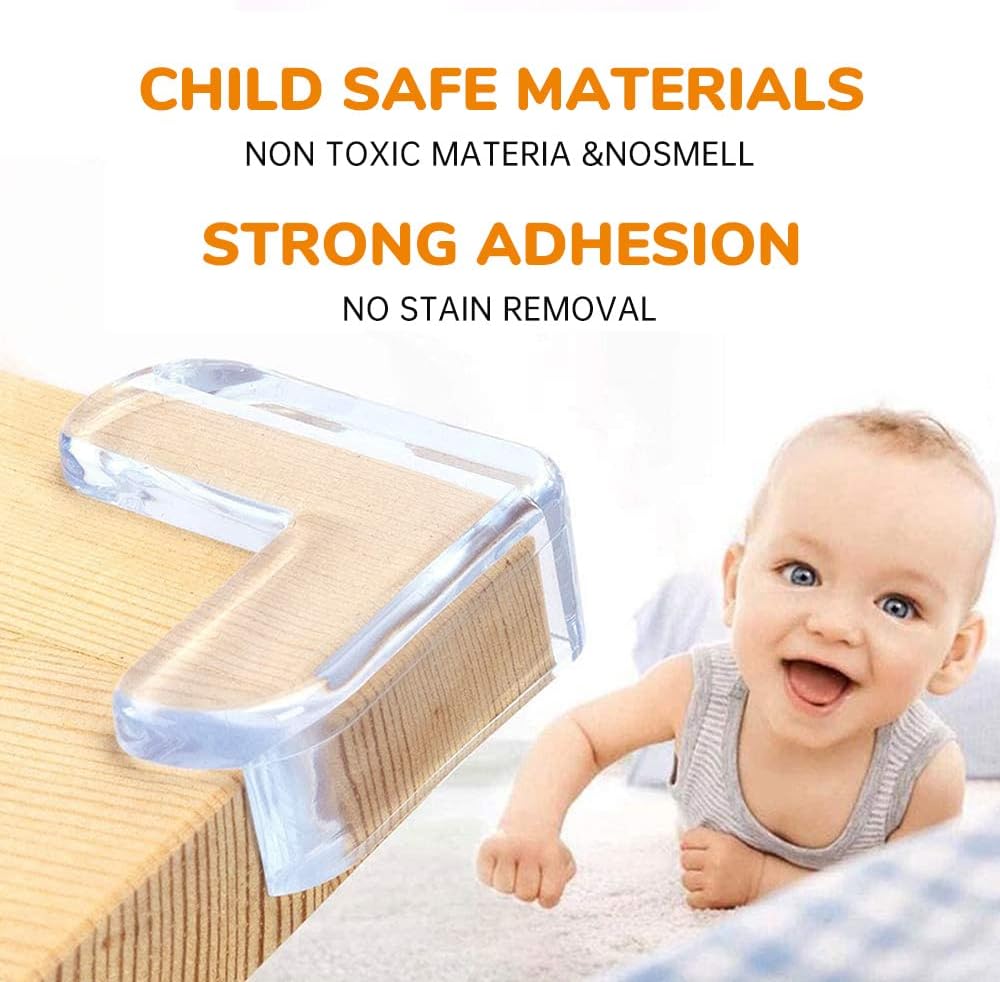 4PCS Set Child Protection Angle Corner Protector Baby Safety Corner Protector- silicone table protector cover - Image 2