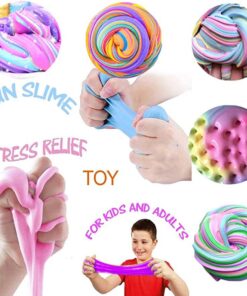 Alternative view of Colorfull Slime 200ml pack of 3 different colors mix colors