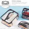 and Stylish Organizer for Cosmetics & Toiletries - Transparent Clear Cosmetic Bag