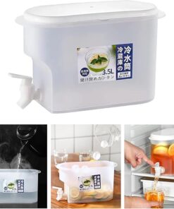 1.5 Litre Cold Kettle with Tap Fridge and Chilled Drink Jug Dispenser