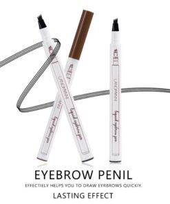 4 Tip Waterproof Eyebrow Pen | Waterproof Tattoo Tint Fine Sketch Liquid Eyebrow Pencil | Creates Natural Makeup Effect