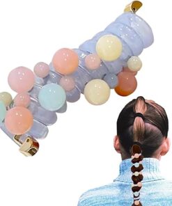 Alternative view of (pack of 2 )Girls hair plastic Telephone Wire Spiral (random color)