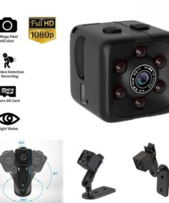 SQ6 Mini Spy Camera – HD Portable High Quality Security Camera with Night Vision & Two Stand Holders