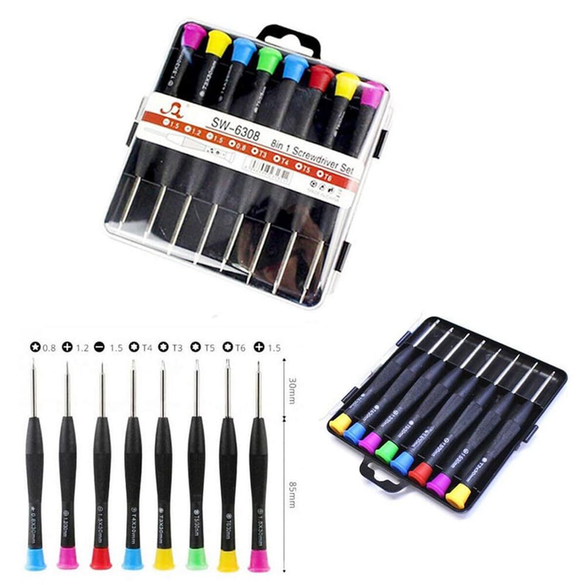 Screwdriver Set 8 in 1 SW?6308A | Mobile Repairing Kit | Torx