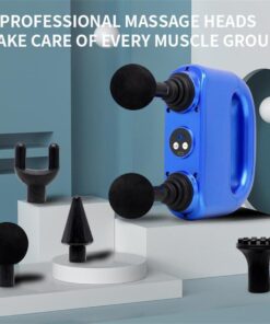 Fitness Muscle Relaxation Massager 6-Gear Adjustment Double Head Fascia Gun Electric Massage Gun