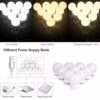 Vanity Light LED Bulbs for Makeup Mirror Stand 10 Bulbs with 3 Light Modes - Image 2