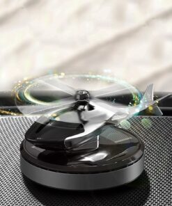 Solar Powered Car Aroma Diffuser – Helicopter Design Air Freshener Perfume for Dashboard