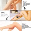 Magic Crystal Hair Remover Bleame Crystal Hair Eraser – Painless Exfoliation Hair Removal Tool For Arms Legs Back (random color) - Image 3