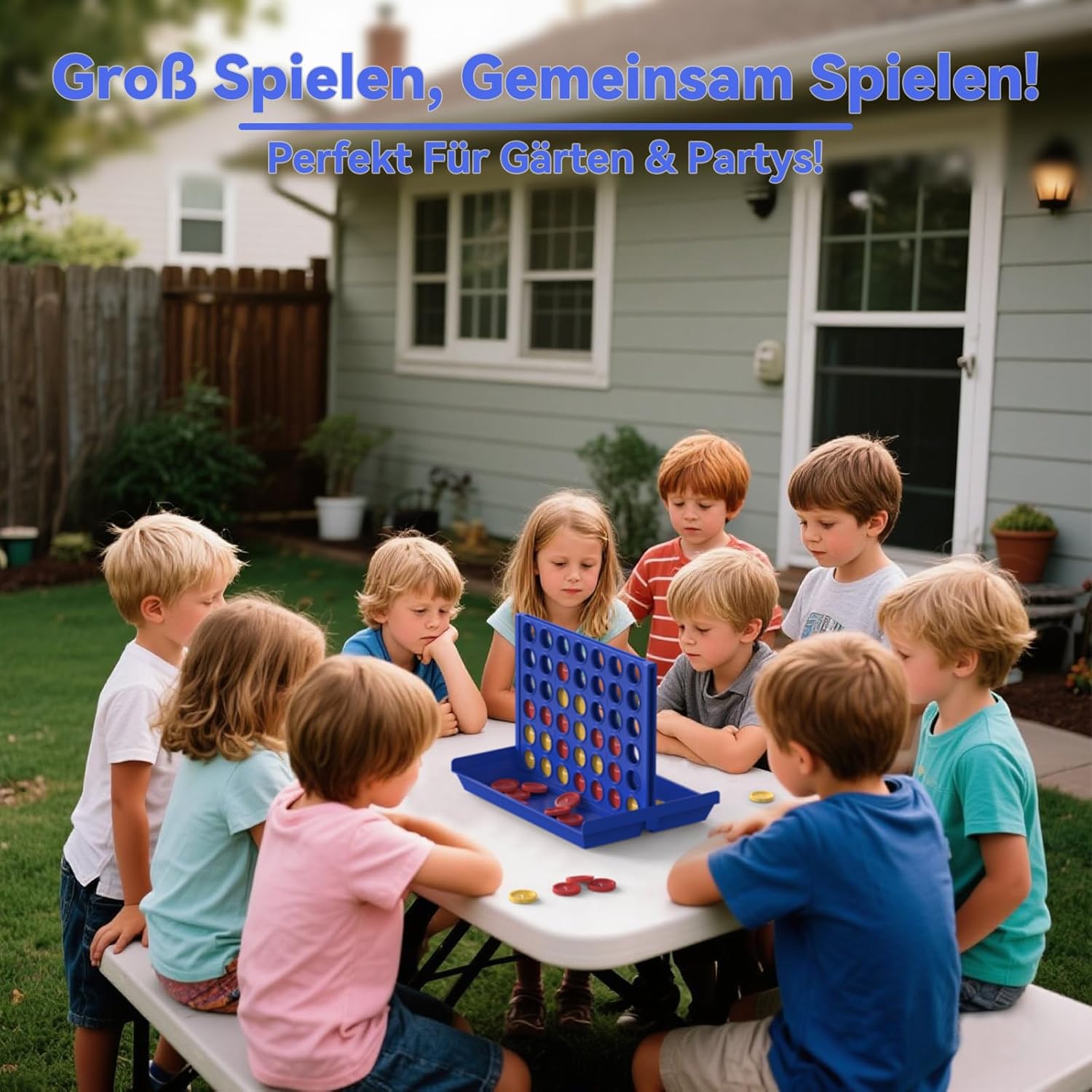 4 IN A ROW Board Game for Kids / Travel Board Game / Board Games Indoor & Outdoor, Perfect as a Party Game (random color ) - Image 4