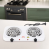 Double Electric Stove – 2000 Watt Dual Hot Plate Cooker with Twin Coil Burners | Fast Heating
