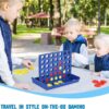 4 IN A ROW Board Game for Kids / Travel Board Game / Board Games Indoor & Outdoor