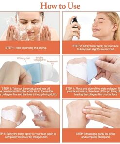 Collagen dissolving Mask for Korean glass skin | collagen filler collagen instant facial mask (without box)