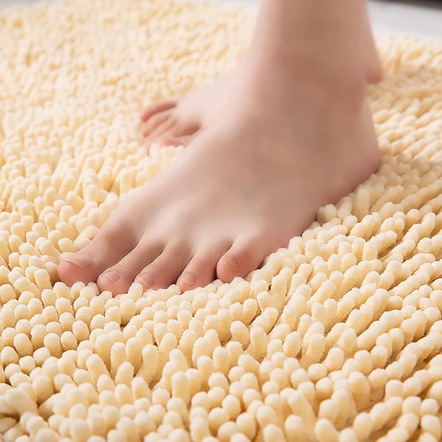 Nonslip water absorbent MicroFiber door away mats 40x60cm (random color)