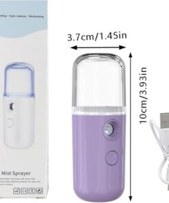 Portable Nano Facial Mist Sprayer – Hydrating Ionic Facial Steamer for Instant Skin Moisture
