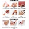 Multicolor 12 Pcs Stylish Artificial Nails Set For Fashionable Look And Easy Application (Random Design) - Image 3